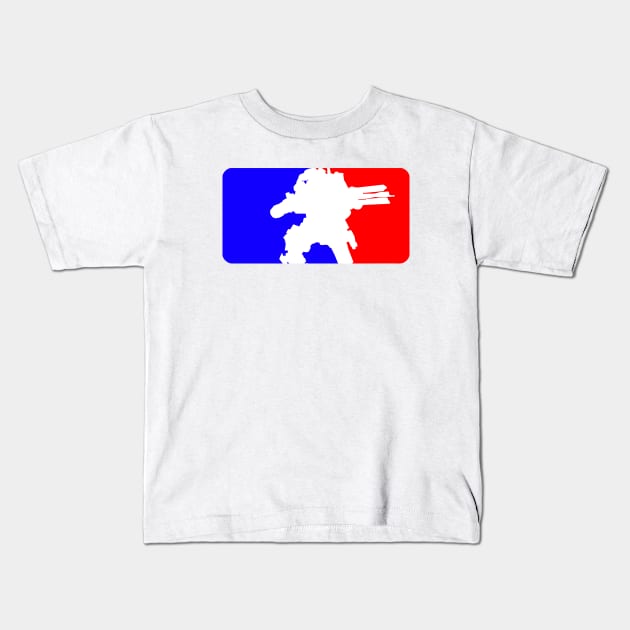 Major League Titan (Titanfall 2 mashup) Kids T-Shirt by Ironmatter